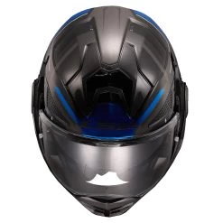 LS2 FF901 Advant X Spectrum Helmet – Black/Titanium/Blue -Motorcycle Riding Equipment LS2 FF901 Advant X Spectrum Motorcycle Helmet Blue 5