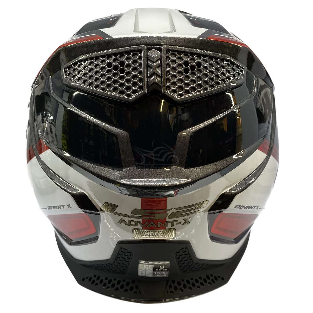 LS2 FF901 Advant X Spectrum Helmet – Black/White/Red 12 LS2 FF901 Advant X Spectrum Helmet – Black/White/Red - Image 10