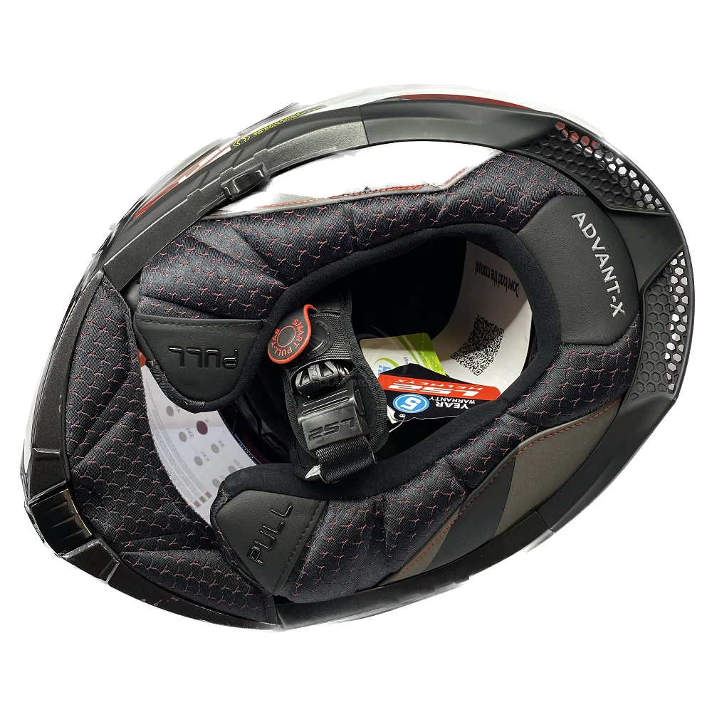 LS2 FF901 Advant X Spectrum Helmet – Black/White/Red 14 LS2 FF901 Advant X Spectrum Helmet – Black/White/Red - Image 12