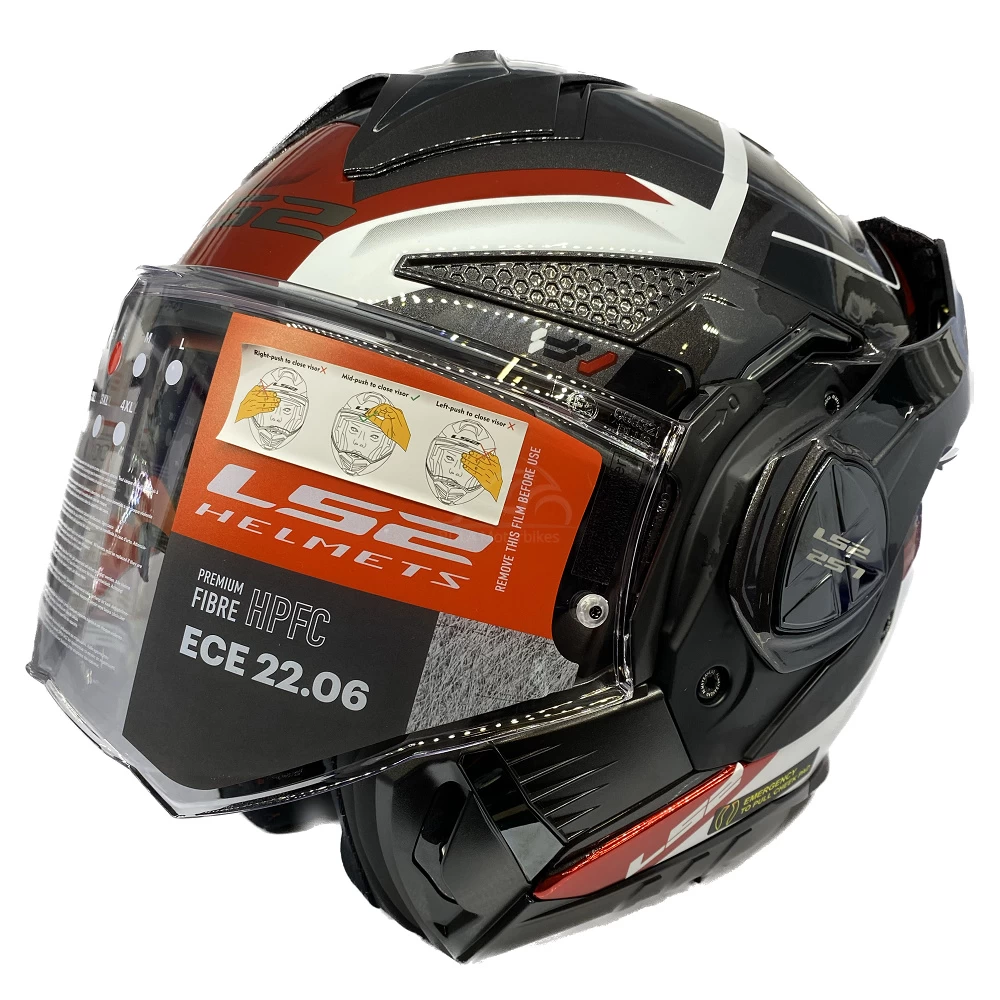 LS2 FF901 Advant X Spectrum Helmet – Black/White/Red 5 LS2 FF901 Advant X Spectrum Helmet – Black/White/Red - Image 3