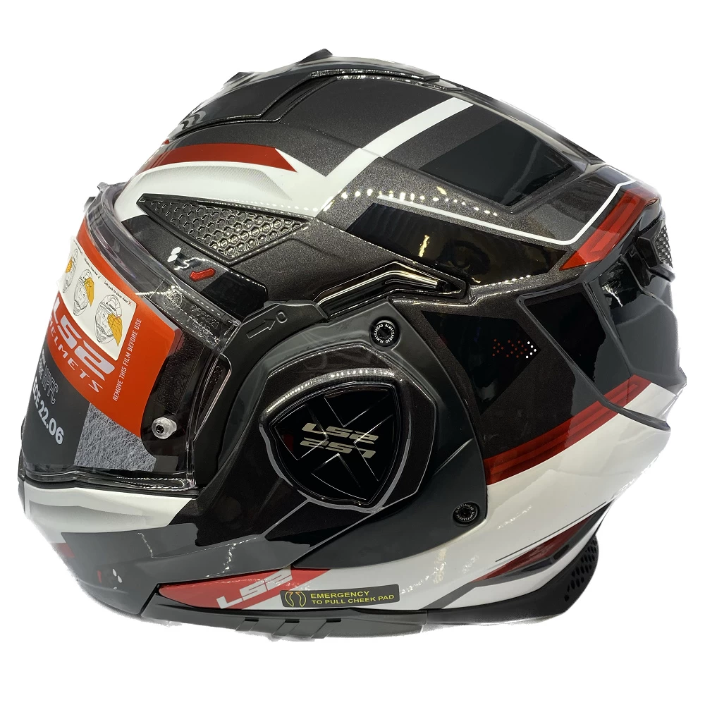 LS2 FF901 Advant X Spectrum Helmet – Black/White/Red 6 LS2 FF901 Advant X Spectrum Helmet – Black/White/Red - Image 4