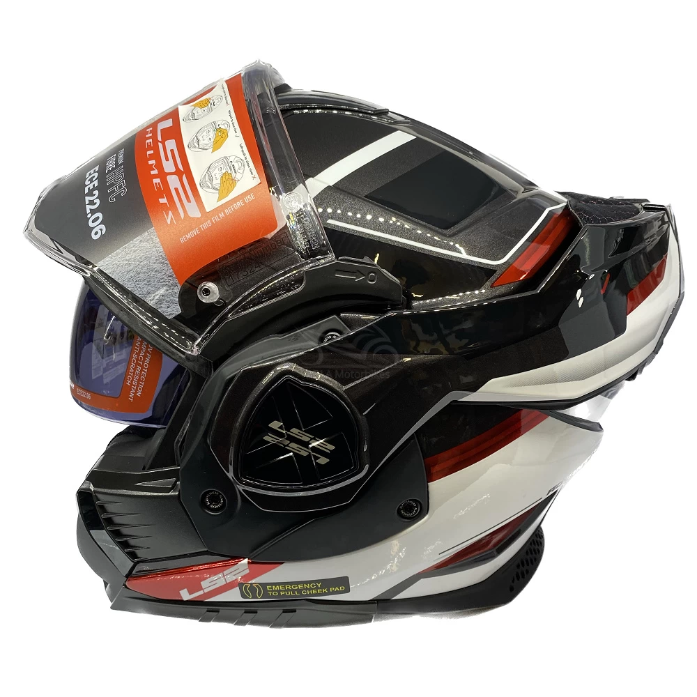 LS2 FF901 Advant X Spectrum Helmet – Black/White/Red 7 LS2 FF901 Advant X Spectrum Helmet – Black/White/Red - Image 5