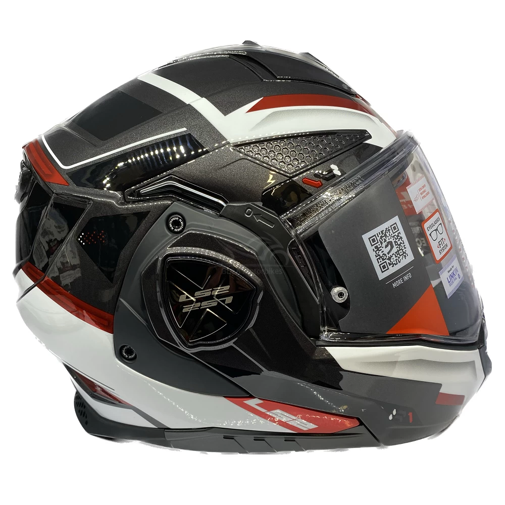 LS2 FF901 Advant X Spectrum Helmet – Black/White/Red 8 LS2 FF901 Advant X Spectrum Helmet – Black/White/Red - Image 6