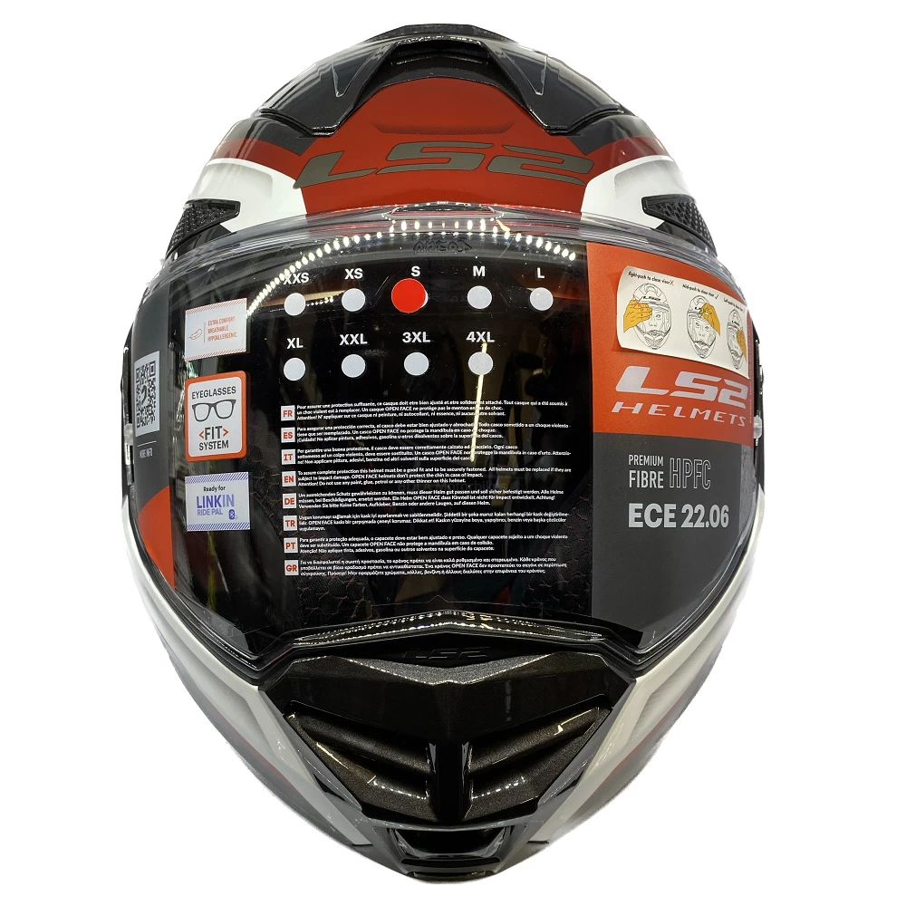 LS2 FF901 Advant X Spectrum Helmet – Black/White/Red 10 LS2 FF901 Advant X Spectrum Helmet – Black/White/Red - Image 8