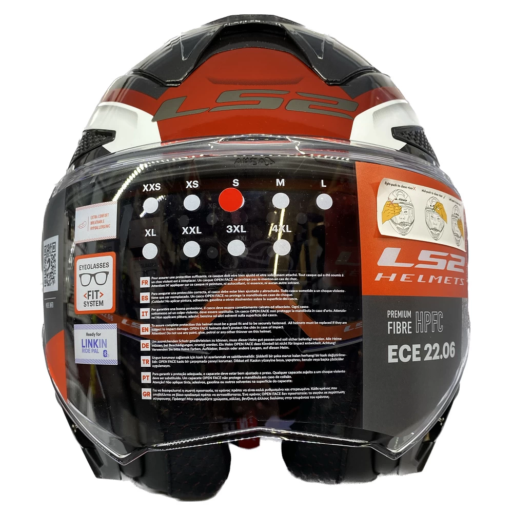 LS2 FF901 Advant X Spectrum Helmet – Black/White/Red 11 LS2 FF901 Advant X Spectrum Helmet – Black/White/Red - Image 9