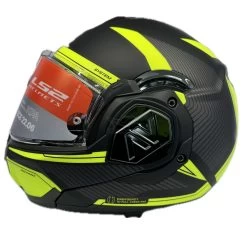 LS2 FF906 Advant Revo Helmet – Black/Yellow -Motorcycle Riding Equipment LS2 FF906 Advant Revo Motorcycle Helmet Yellow 3