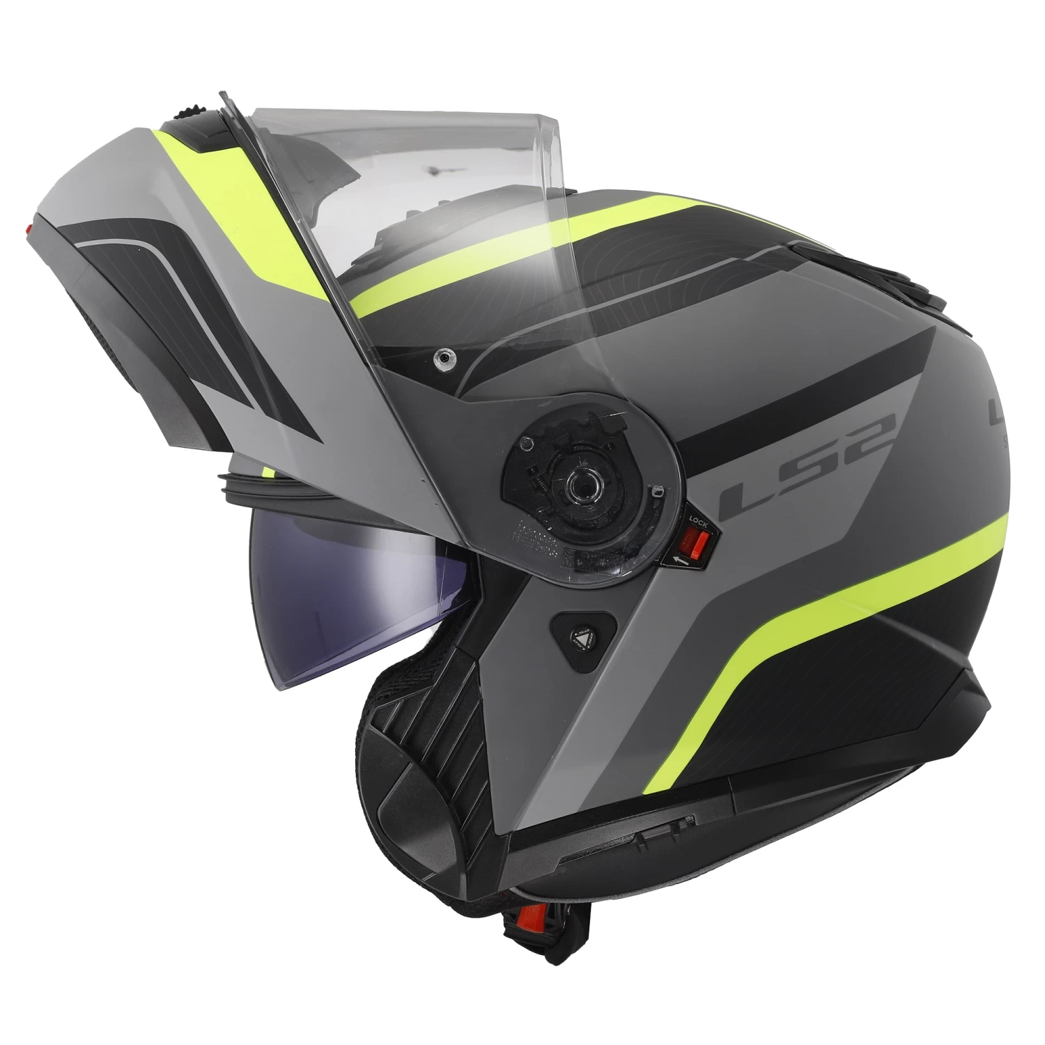 LS2 FF908 Strobe II Monza Helmet – Black/Yellow 6 LS2 FF908 Strobe II Monza Helmet – Black/Yellow - Image 4