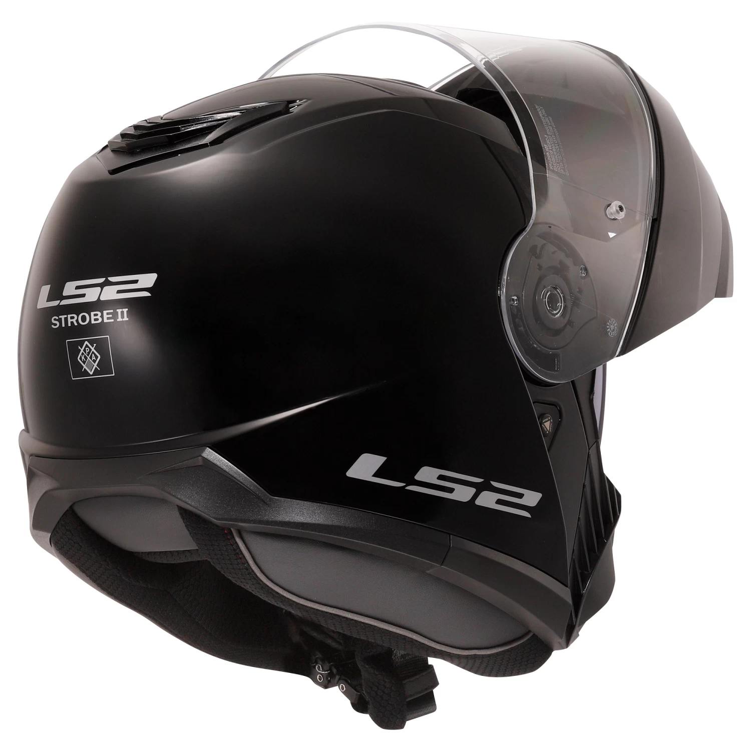 LS2 FF908 Strobe II Plain Helmet – Black 10 LS2 FF908 Strobe II Plain Helmet – Black - Image 8