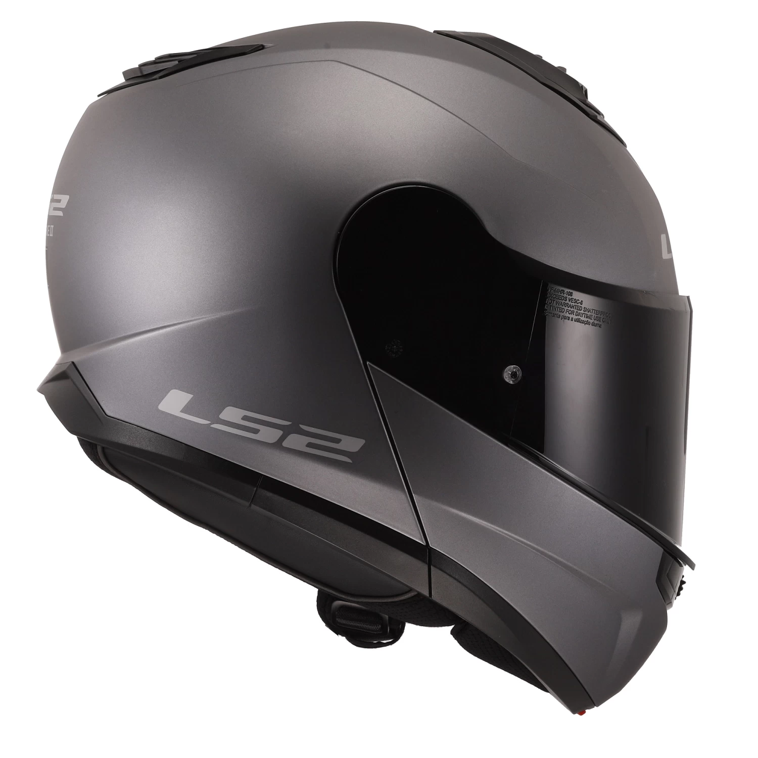 LS2 FF908 Strobe II Plain Helmet – Matt Titanium 12 LS2 FF908 Strobe II Plain Helmet – Matt Titanium - Image 10