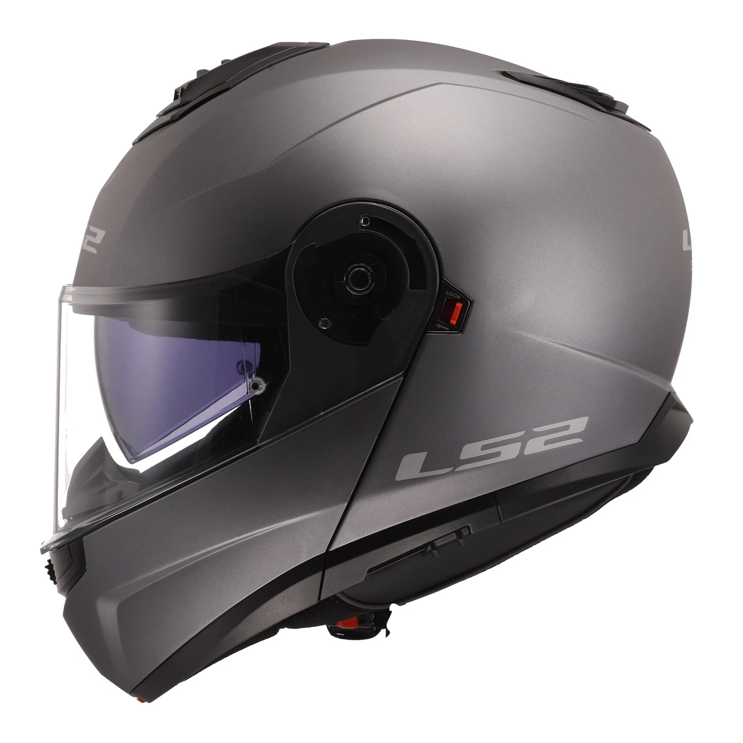 LS2 FF908 Strobe II Plain Helmet – Matt Titanium 6 LS2 FF908 Strobe II Plain Helmet – Matt Titanium - Image 4