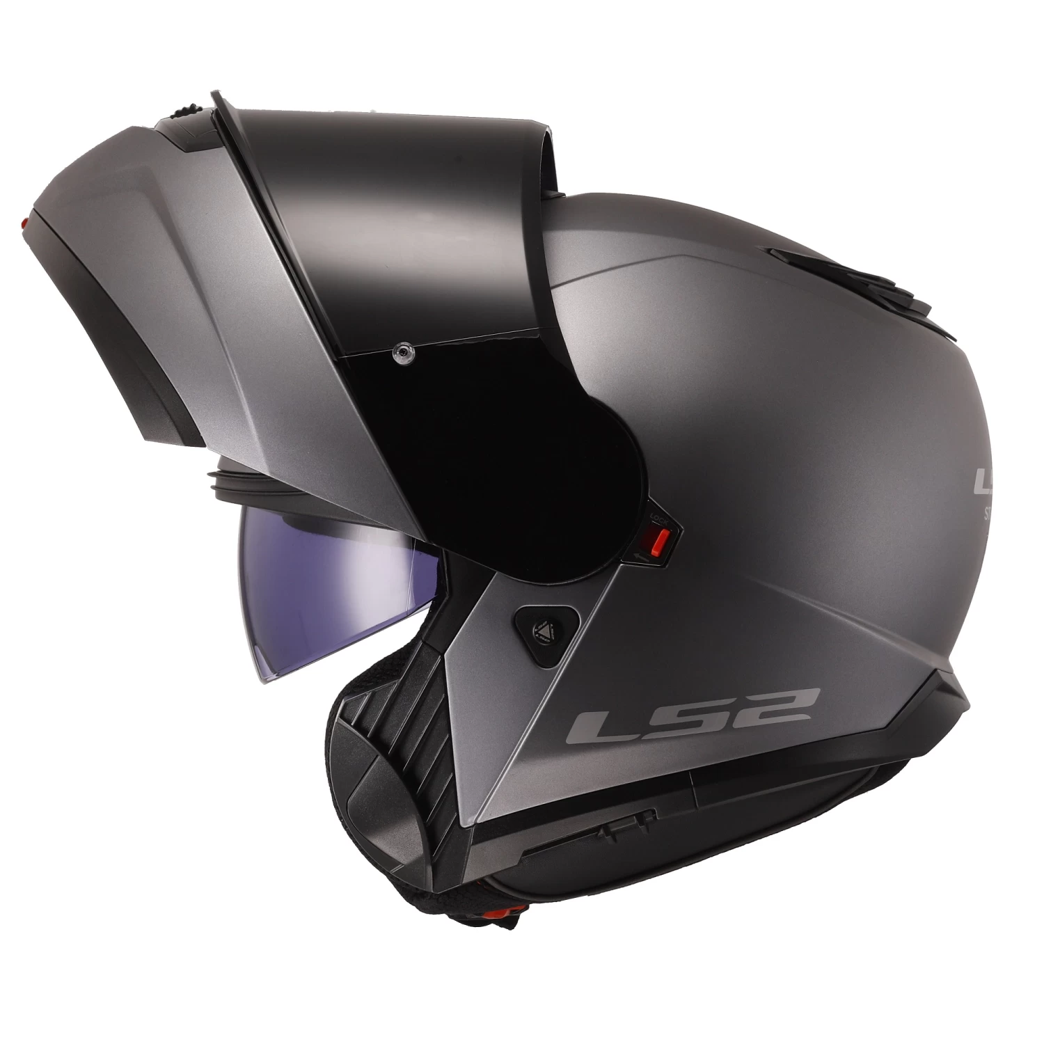 LS2 FF908 Strobe II Plain Helmet – Matt Titanium 7 LS2 FF908 Strobe II Plain Helmet – Matt Titanium - Image 5