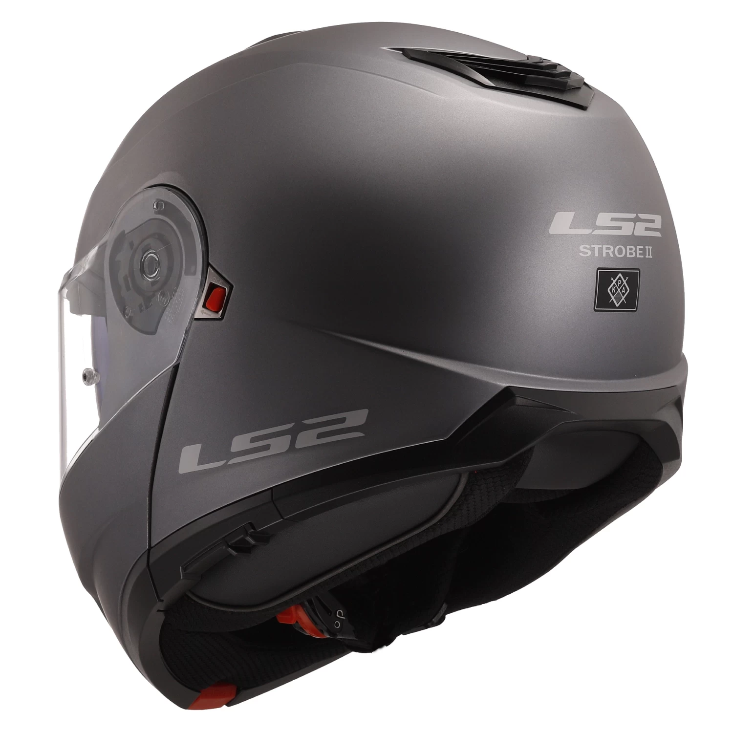 LS2 FF908 Strobe II Plain Helmet – Matt Titanium 9 LS2 FF908 Strobe II Plain Helmet – Matt Titanium - Image 7