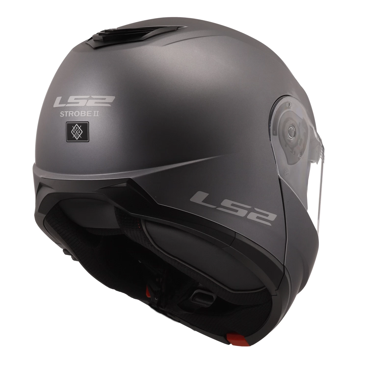 LS2 FF908 Strobe II Plain Helmet – Matt Titanium 10 LS2 FF908 Strobe II Plain Helmet – Matt Titanium - Image 8
