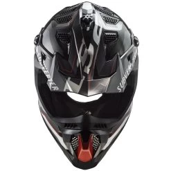 LS2 MX700 Subverter Evo II Arched Helmet – Black/Silver/Titanium -Motorcycle Riding Equipment LS2 MX700 Subverter Evo Arched Motocross Helmet 4