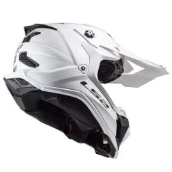 LS2 MX700 Subverter Evo II Plain Helmet – White 23 LS2 MX700 Subverter Evo II Plain Helmet – White -Motorcycle Riding Equipment LS2 MX700 Subverter Evo Plain Motorcycle Helmet White 3