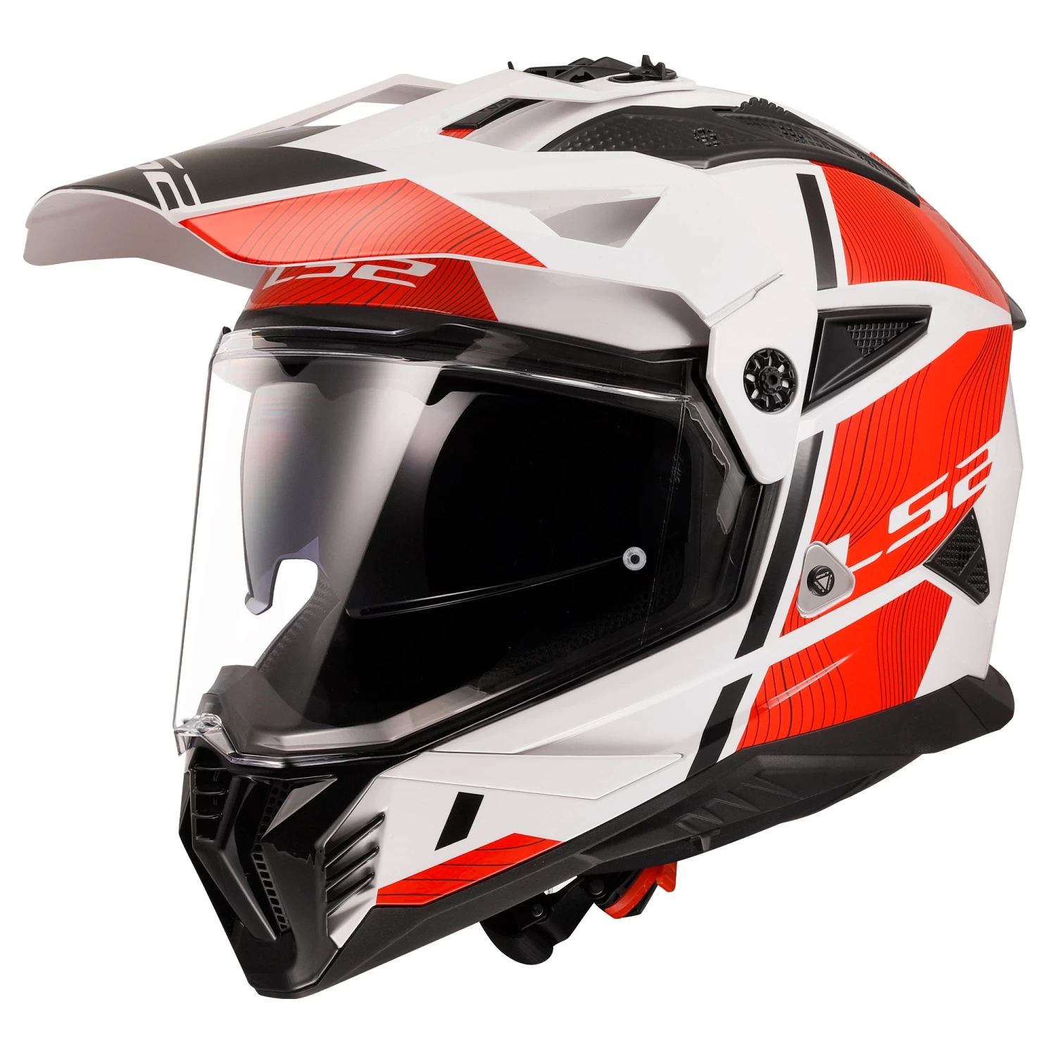 LS2 MX702 Pioneer II Hill Helmet – White/Red 3 LS2 MX702 Pioneer II Hill Helmet – White/Red