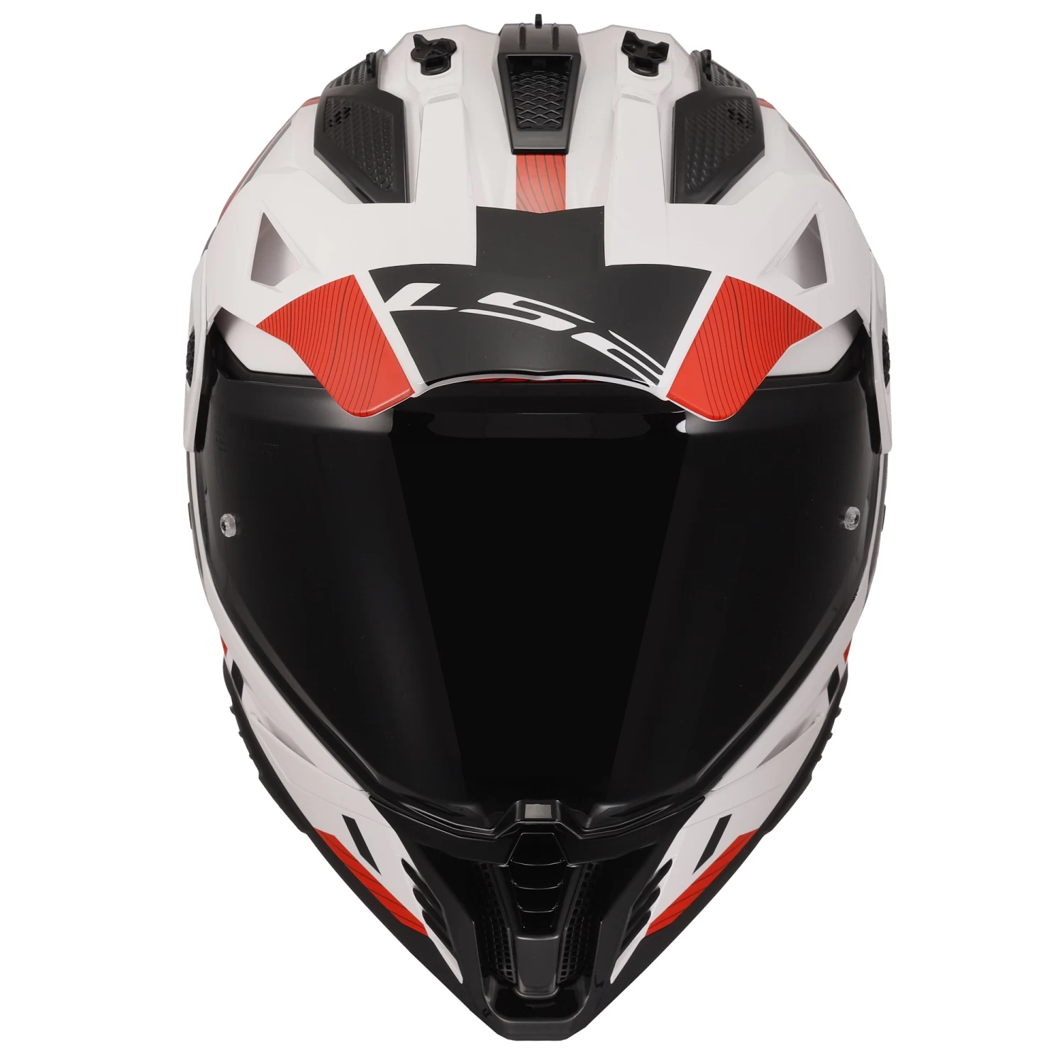 LS2 MX702 Pioneer II Hill Helmet – White/Red 6 LS2 MX702 Pioneer II Hill Helmet – White/Red - Image 4