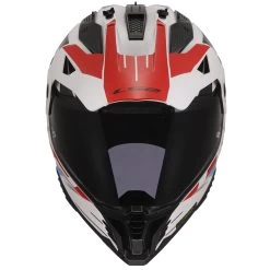 LS2 MX702 Pioneer II Namib Helmet – White/Blue/Red -Motorcycle Riding Equipment LS2 MX702 Pioneer II Namib Motorcycle Helmet White Blue Red 4