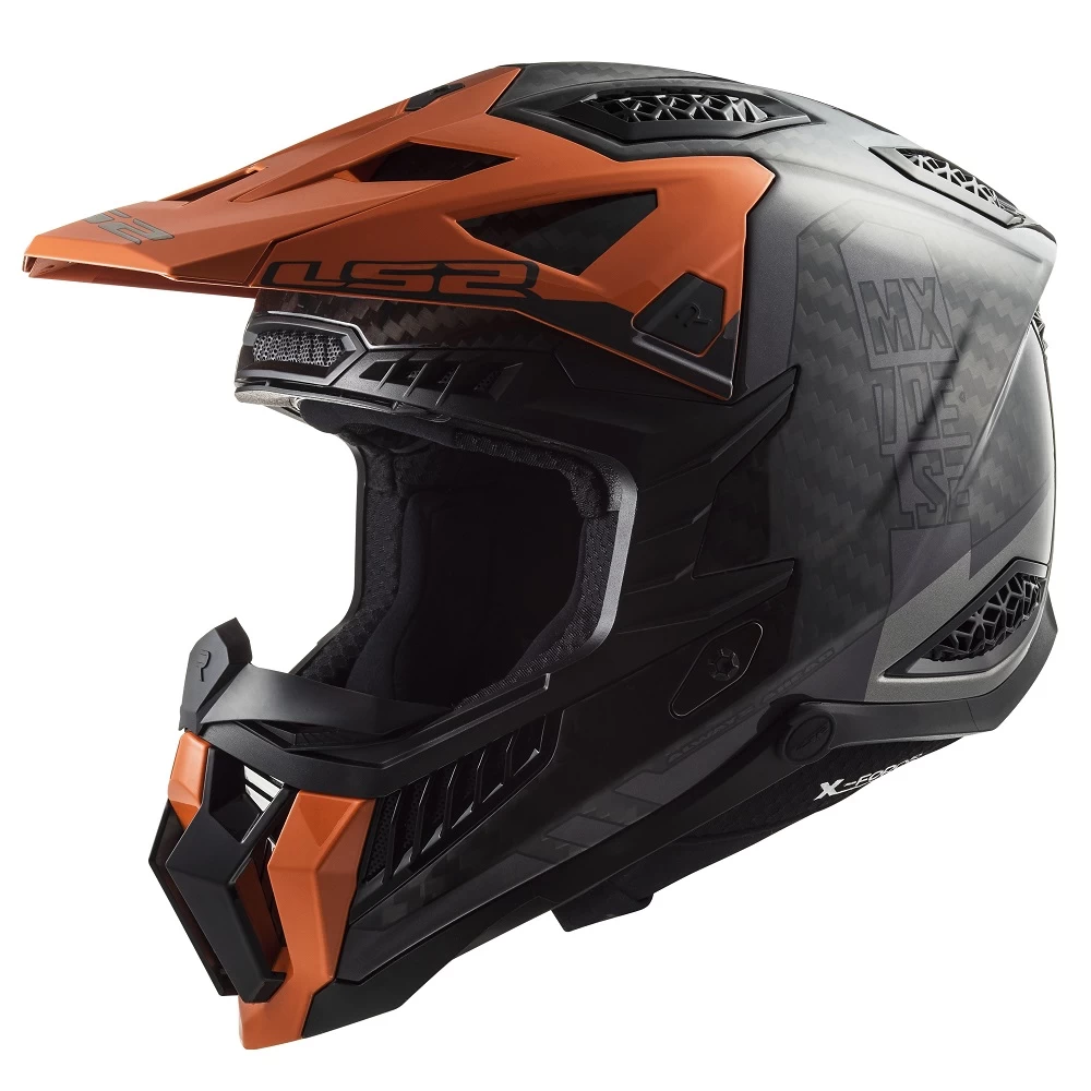 LS2 MX703 X-Force Victory Helmet – Titanium/Orange 3 LS2 MX703 X-Force Victory Helmet – Titanium/Orange