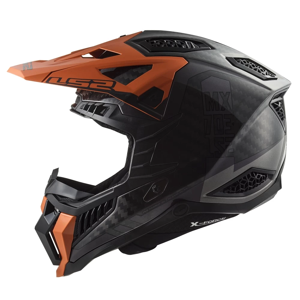 LS2 MX703 X-Force Victory Helmet – Titanium/Orange 5 LS2 MX703 X-Force Victory Helmet – Titanium/Orange - Image 3