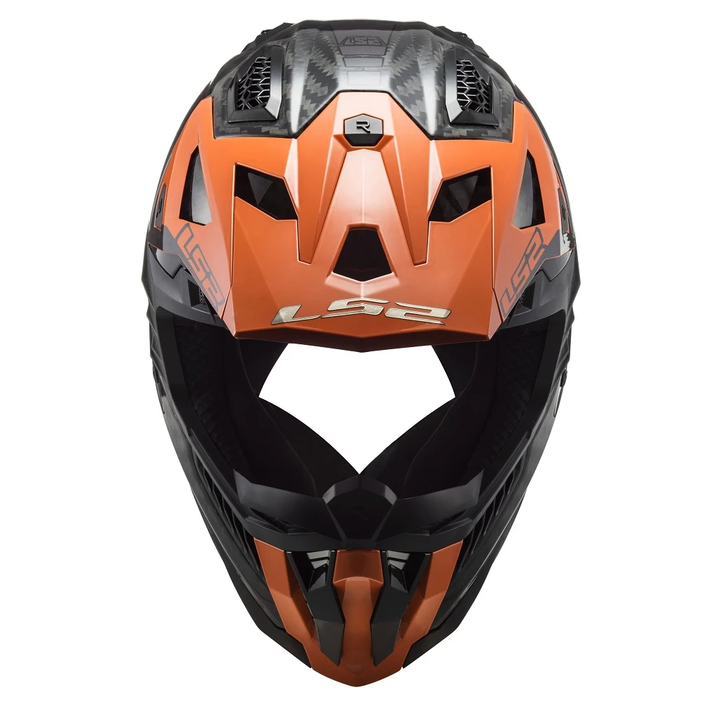 LS2 MX703 X-Force Victory Helmet – Titanium/Orange 6 LS2 MX703 X-Force Victory Helmet – Titanium/Orange - Image 4