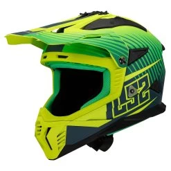LS2 MX708 Fast II Duck Helmet – Green/Yellow