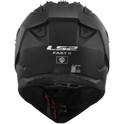 LS2 MX708 Fast II Plain Helmet – Matt Black -Motorcycle Riding Equipment LS2 MX708 Fast II Plain Motorcycle Helmet Matt Black 4