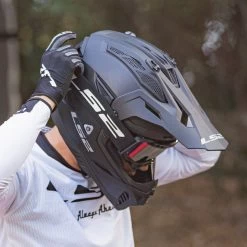 LS2 MX708 Fast II Plain Helmet – Matt Black -Motorcycle Riding Equipment LS2 MX708 Fast II Plain Motorcycle Helmet Matt Black Lifestyle 5