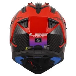 LS2 MX708 Fast II Wash Helmet – Red -Motorcycle Riding Equipment LS2 MX708 Fast II Wash Motorcycle Helmet Red 4