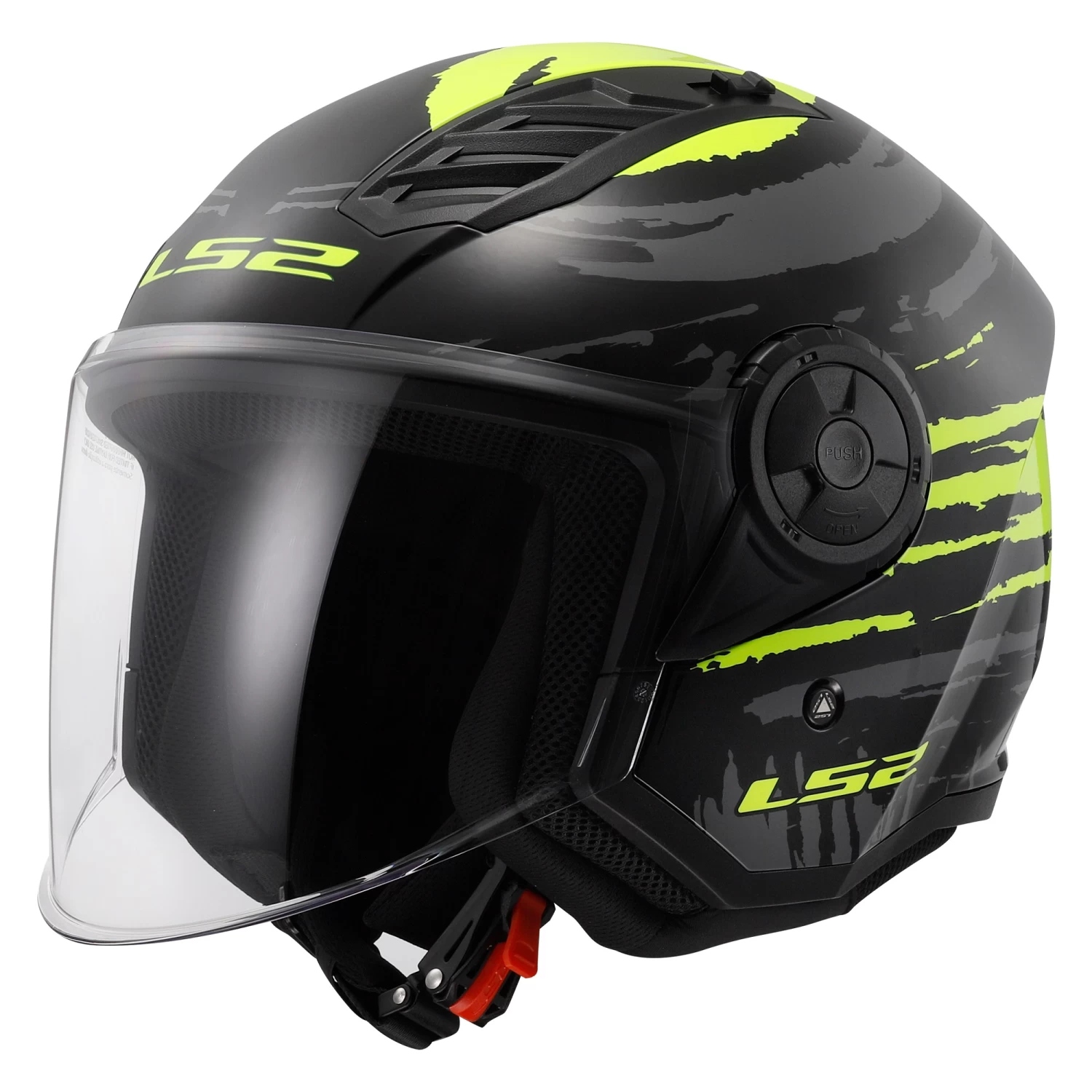 LS2 OF616 Airflow II Brush Helmet – Black/Yellow 3 LS2 OF616 Airflow II Brush Helmet – Black/Yellow