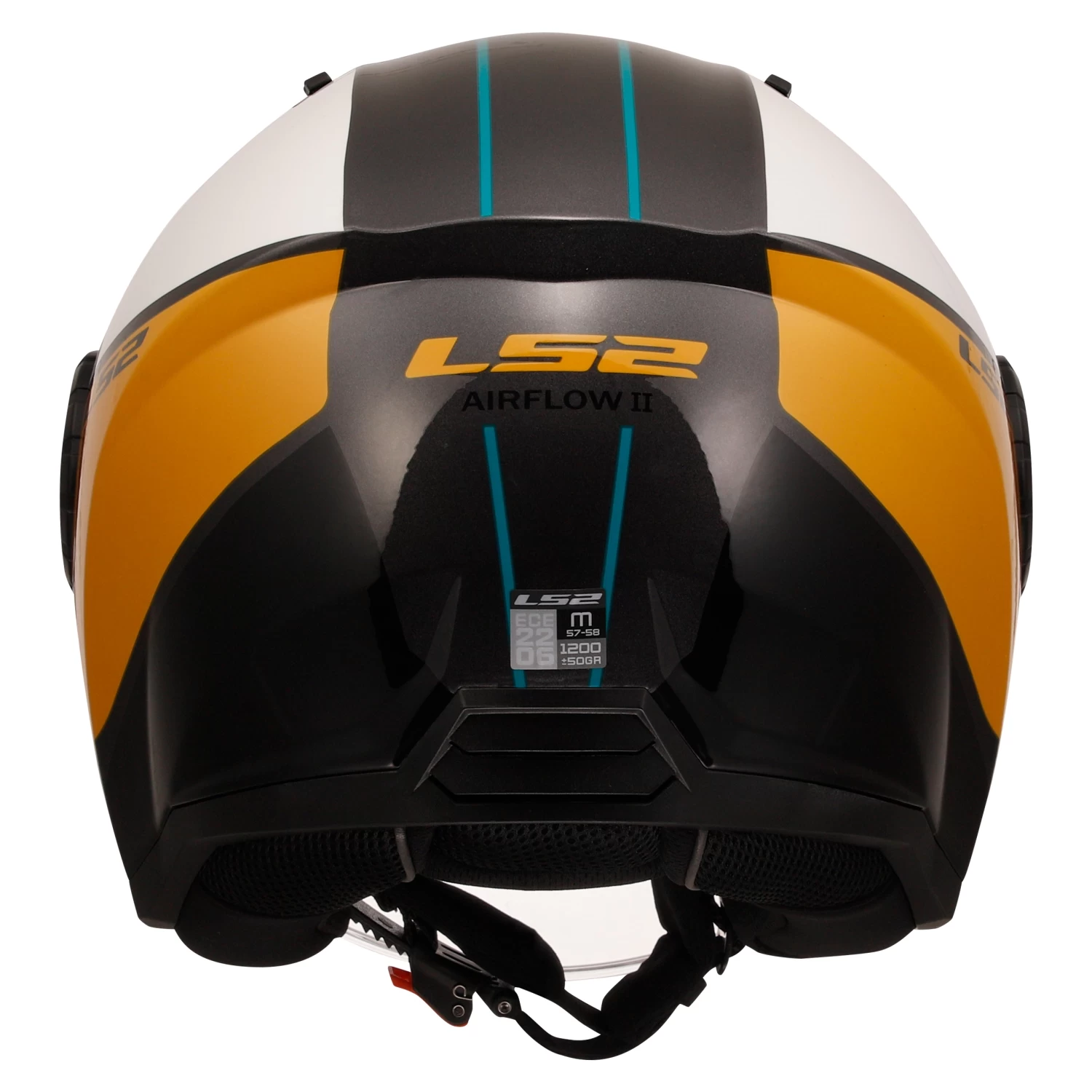 LS2 OF616 Airflow II Cover Helmet – White/Brown 6 LS2 OF616 Airflow II Cover Helmet – White/Brown - Image 4