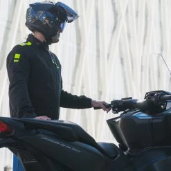 LS2 Titanium Jacket – Black/Yellow -Motorcycle Riding Equipment LS2 Titanium Motorcycle Jacket Black Yellow Lifestyle 7