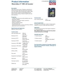Liqui Moly 4 Stroke Street 20W-50 Mineral Oil -Motorcycle Riding Equipment Liqui Moly 4 Stroke 20W 50 Mineral Street Oil Specifcations