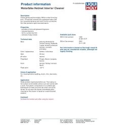 Liqui Moly Helmet Interior Cleaner -Motorcycle Riding Equipment Liqui Moly Helmet Interior Cleaner LQM1603 2