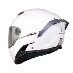 MT Atom 2 Plain Helmet – White -Motorcycle Riding Equipment MT Atom 2 Plain Motorcycle Helmet White 3