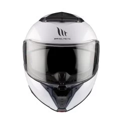 MT Atom 2 Plain Helmet – White -Motorcycle Riding Equipment MT Atom 2 Plain Motorcycle Helmet White 5