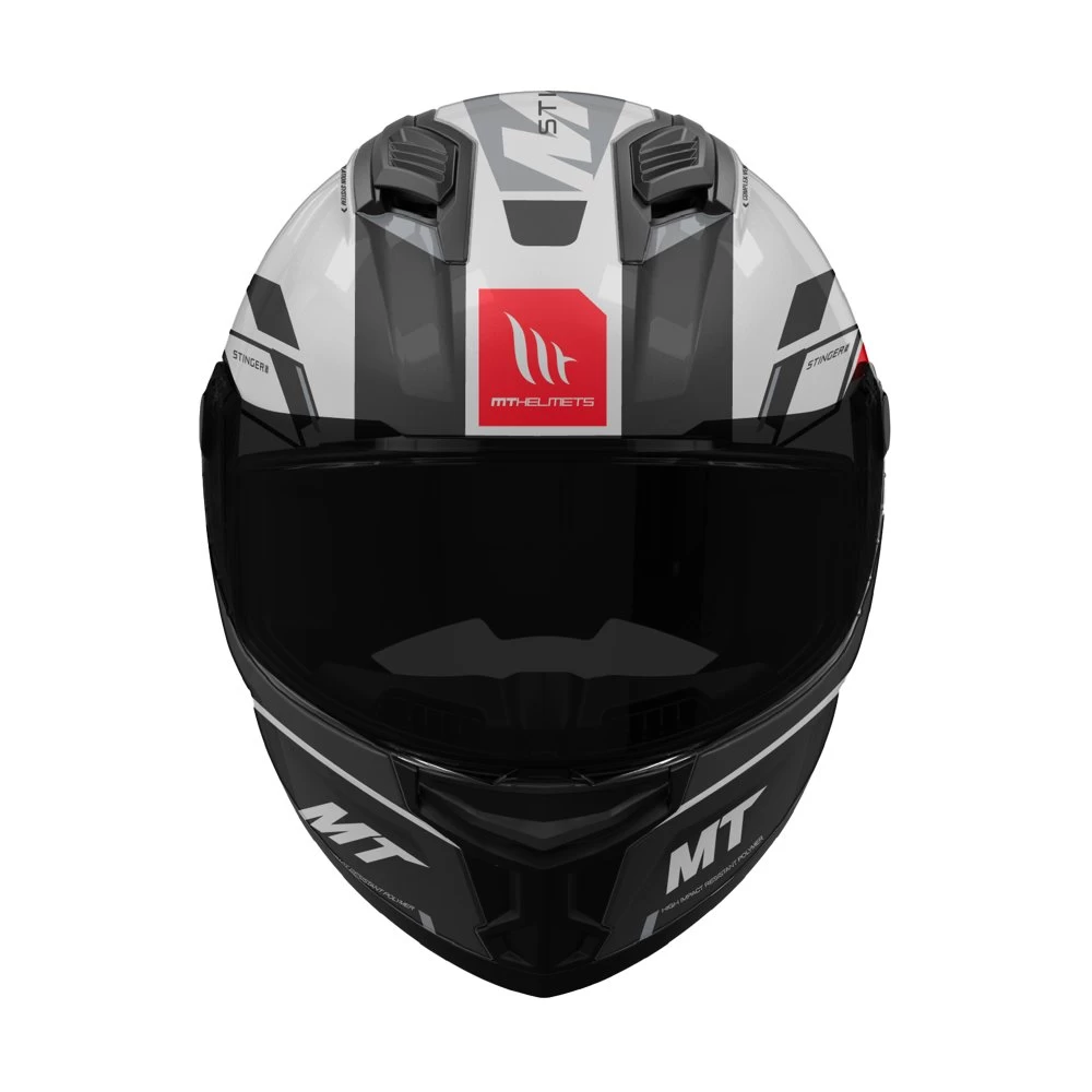 MT Stinger 2 Zivze Helmet – Black/White 5 MT Stinger 2 Zivze Helmet – Black/White - Image 3
