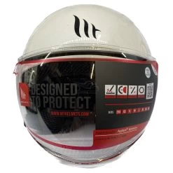 MT Street Plain Helmet -Motorcycle Riding Equipment MT Street Plain Motorcycle Helmet White 6