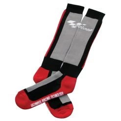 MotoGP Race Boot Socks. -Motorcycle Riding Equipment MotoGP Race Motorcycle Socks Grey MGPSOC05