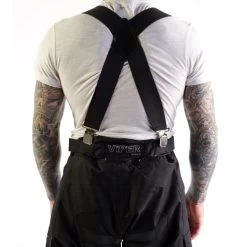 Motohart Elasticated Braces -Motorcycle Riding Equipment Motohart Motorbike Brace Black