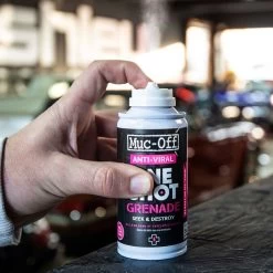 Muc-Off One Shot Anti-Viral Grenade -Motorcycle Riding Equipment Muc Off One Shot Anti Viral Grenade M20257 Lifestyle 2