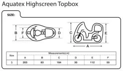 Oxford Aquatex Highscreen Topbox Cover -Motorcycle Riding Equipment New Aquatex Highscreen Topbox Size Guide