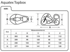 Oxford Aquatex Cover Top Box -Motorcycle Riding Equipment New Aquatex Topbox Size Guide