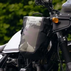 Oxford Aqua C7 Crash Bar Bag – Camouflage -Motorcycle Riding Equipment Oxford Aqua C7 Crash Bar Motorcycle Bag Camouflage OL478 Lifestyle 1