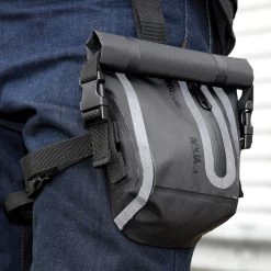 Oxford Aqua L1 Leg Bag -Motorcycle Riding Equipment Oxford Aqua L1 Motorcycle Leg Bag Black OL758 Lifestyle 2