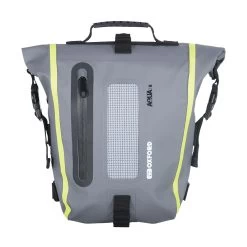 Oxford Aqua T8 Grey Tail Bag -Motorcycle Riding Equipment Oxford Aqua T8 Grey Motorcycle Tail Bag