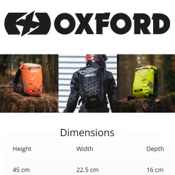 Oxford Aqua V12 Orange Backpack 21 Oxford Aqua V12 Orange Backpack -Motorcycle Riding Equipment Oxford Aqua V12 Motorcycle Tail Bag Dimensions WM