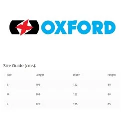 Oxford Aquatex ATV Cover -Motorcycle Riding Equipment Oxford Aquatex ATV Motorbike Cover Size Guide
