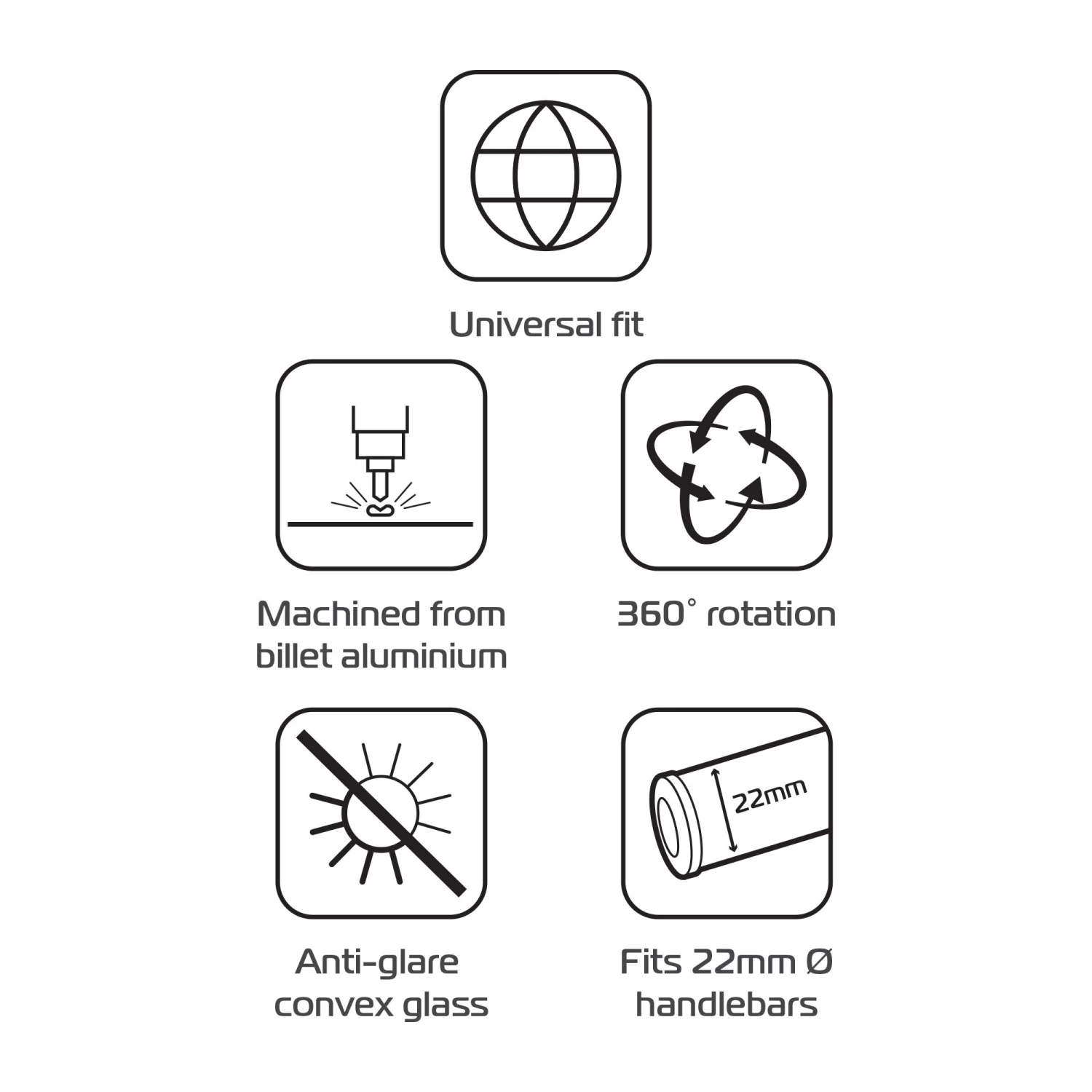 Oxford Arrow 360 Bar End Mirror 6 Oxford Arrow 360 Bar End Mirror - Image 4
