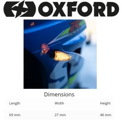 Oxford Arrow Short Stem LED Indicators -Motorcycle Riding Equipment Oxford Arrow Short Stem LED Motorcycle Indicators EL337 3